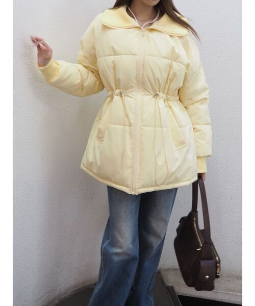 EVRIS☆リバーシブルブラウンブルゾン EVRIS ブルゾン アウター シェイプパフブルゾン レディース