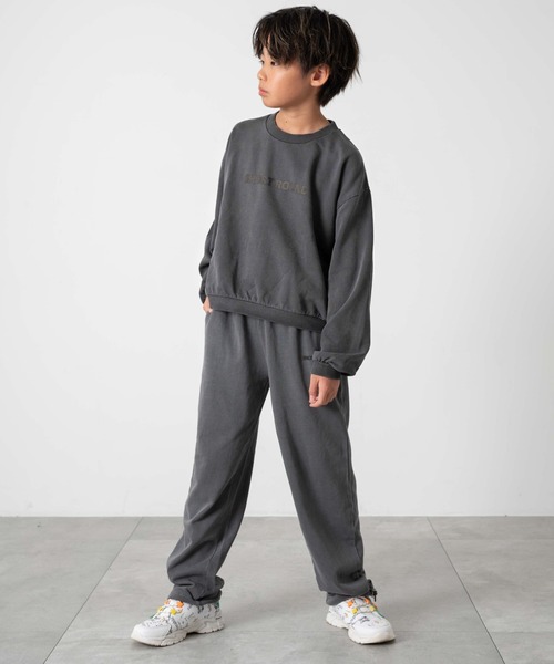 SHORT ROUND パンツ SHORT ROUND/ロゴスウェットパンツ(JUNIOR) キッズ