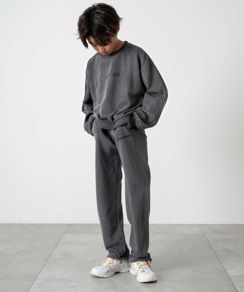 SHORT ROUND パンツ SHORT ROUND/ロゴスウェットパンツ(JUNIOR) キッズ
