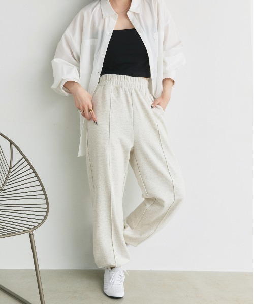 ad thie（アドティエ） スウェットパンツ ジャージ ピンタック 裏毛