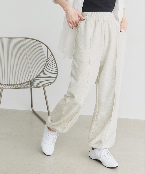 ad thie（アドティエ） スウェットパンツ ジャージ ピンタック 裏毛