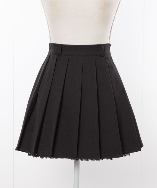 DearMyLove スカート チェーンレースプリーツスカート : ZOZOTOWN
