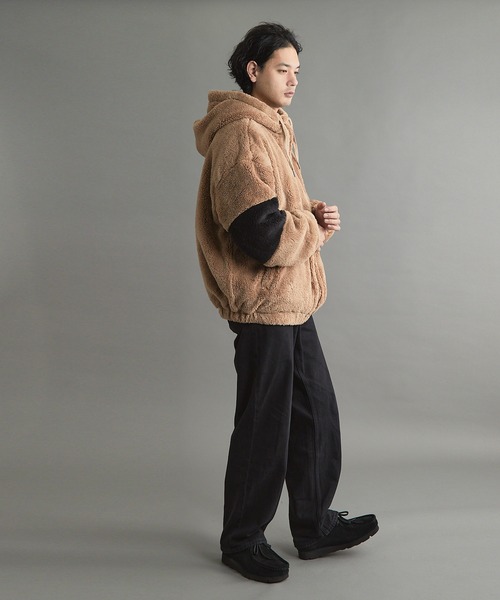 VIBGYOR ブルゾン アウター シャギーZIPパーカー(CN) メンズ