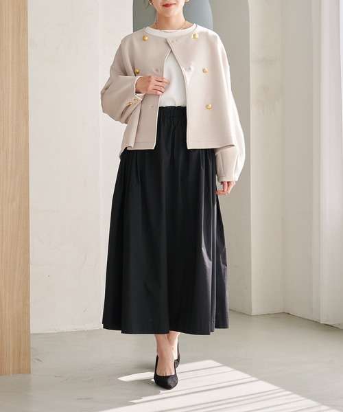 Emma Taylor ジャケット ノーカラージャケット 「オケージョンにも