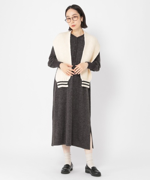 studio CLIP（スタディオクリップ） ワンピース ヘンリーネック