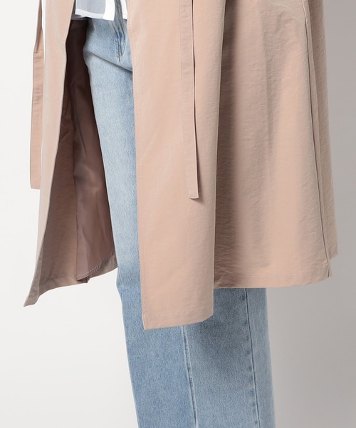 Grand PARK（グランドパーク） ノーカラーコート コート ウエスト絞り