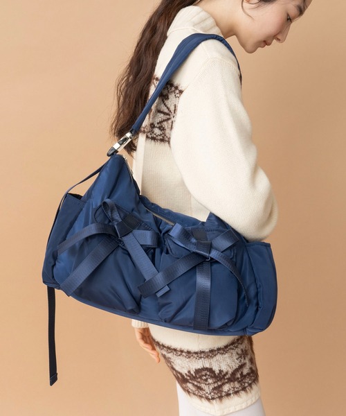 キャセリーニ リボンバックパック ネイビー Casselini（キャセリーニ 