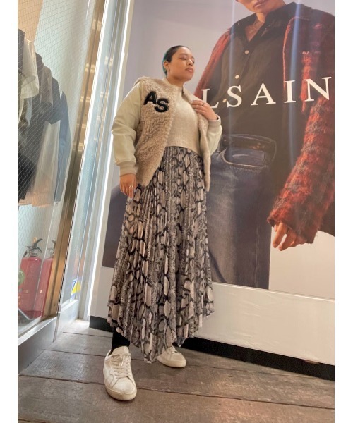 ALLSAINTS（オールセインツ） ワンピース DONATELLA 2-IN-1 MIDI DRESS