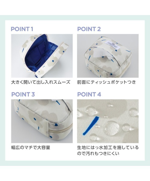 Wpc. Patterns ポーチ はっ水スクエアポーチ レディース : ZOZOTOWN