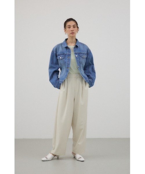 crie conforto デニムジャケット gジャン バックルベルトコクーンG