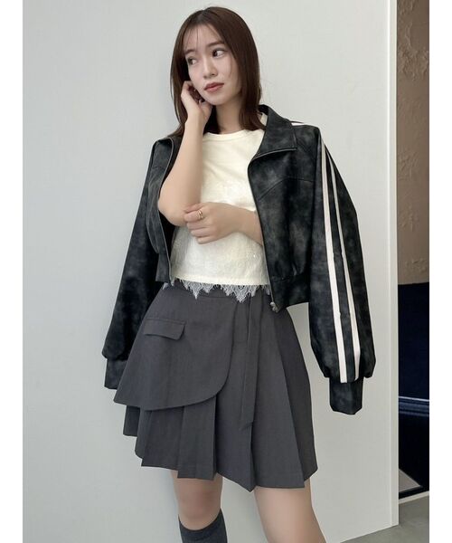 dazzlin（ダズリン） スカート レイヤードプリーツミニスカート