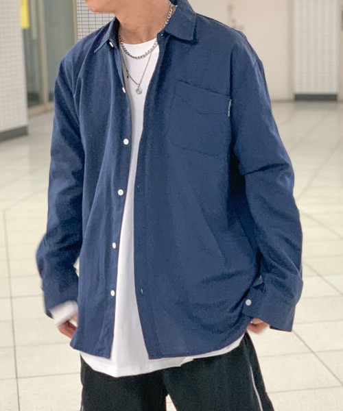 link lot シャツ ワンポイントボタンダウンシャツ メンズ : ZOZOTOWN