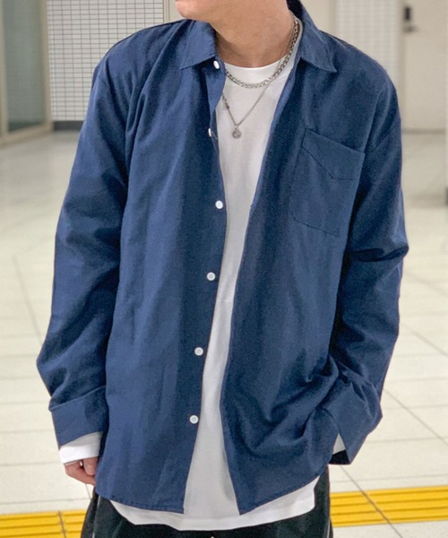 link lot シャツ ワンポイントボタンダウンシャツ メンズ : ZOZOTOWN