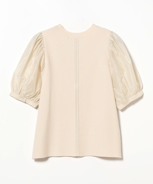 Ray Beams RBS バックプリーツ キリカエ ニット ウールセーター ニット アイボリー レイビームス 4-1218T 251479 Ray BEAMS - Ray Beams RBS バックプリーツ キリカエ ニット