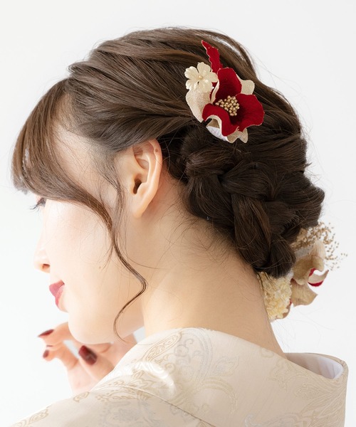 SOUBIEN（創美苑） 卒業式 flower髪飾り2点セット レディース