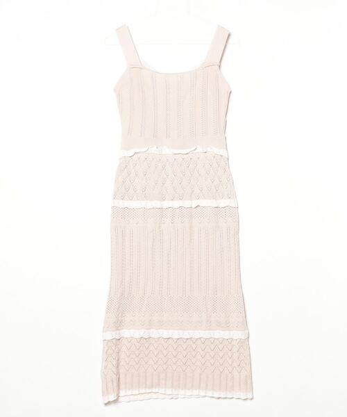 「MIIA」 ニットワンピース FREE ベージュ レディース_画像2