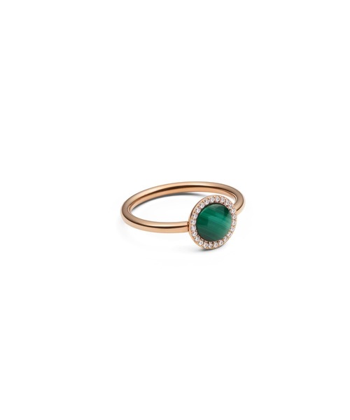 指輪 リング Audrey Ring Malachite マラカイト 天然石 リング ローズゴールド／ゴールド／シルバー レディース メンズの画像