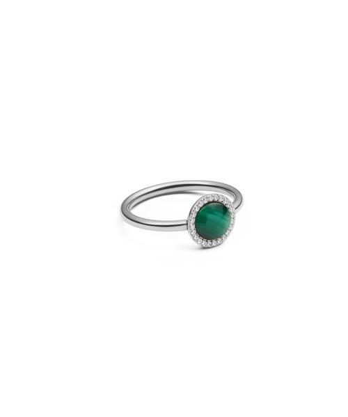 指輪 リング Audrey Ring Malachite マラカイト 天然石 リング ローズゴールド／ゴールド／シルバー レディース メンズの画像