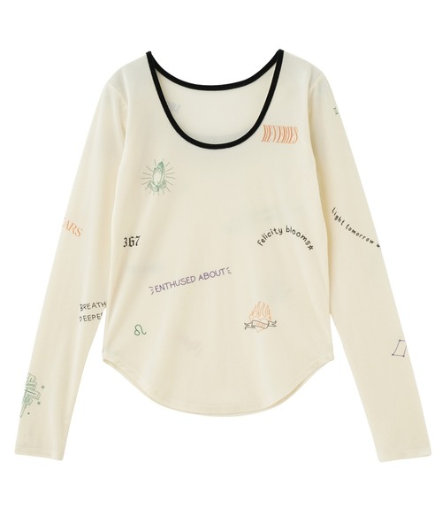 未使用 ローズバッド 長袖 Tシャツ S 白 ROSE BUD ロンT レディース ROSE BUD - 未使用 ローズバッド 長袖 Tシャツ S 白 ROSE BUD ロンT
