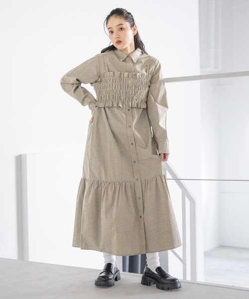 【新品未使用 タグ付き】ボレロコンビシャツワンピース0 RAGEBLUE（レイジブルー） シャツワンピース リボンビスチェ/ネクタイ