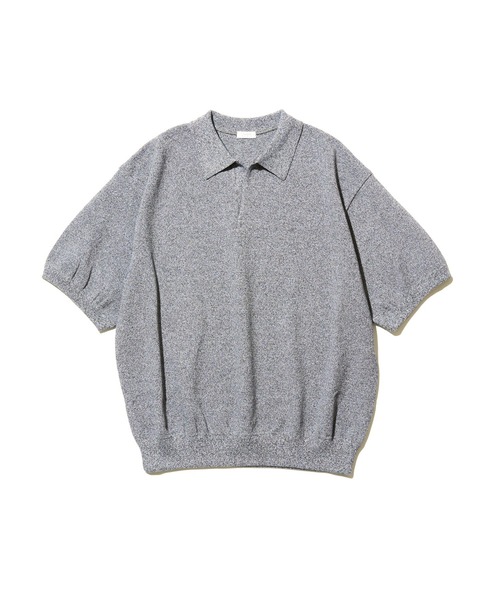 crepuscule Moss Stitch Polo D.Gray - Mens | rroomm
