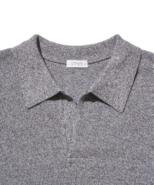 crepuscule（クレプスキュール） ポロシャツ crepuscule Moss Stitch