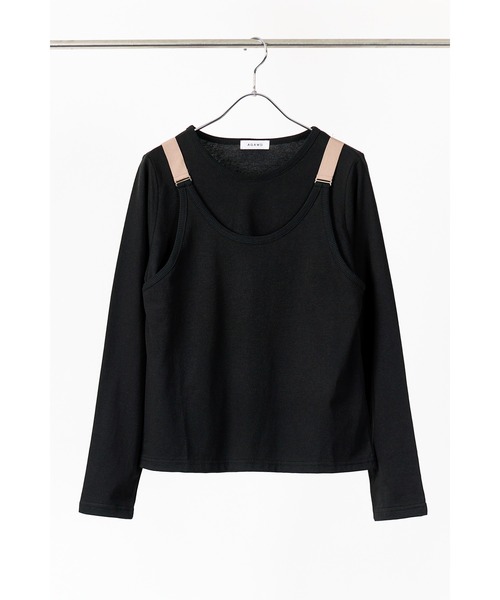 tシャツ AGAWD ベルトレイヤードトップス　 レディース メンズ