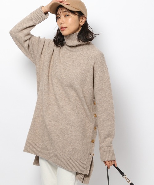 「BARNYARDSTORM」 タートルネックニット 0 グレー レディース_画像4