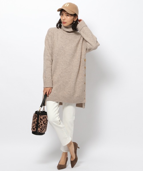 「BARNYARDSTORM」 タートルネックニット 0 グレー レディース_画像6