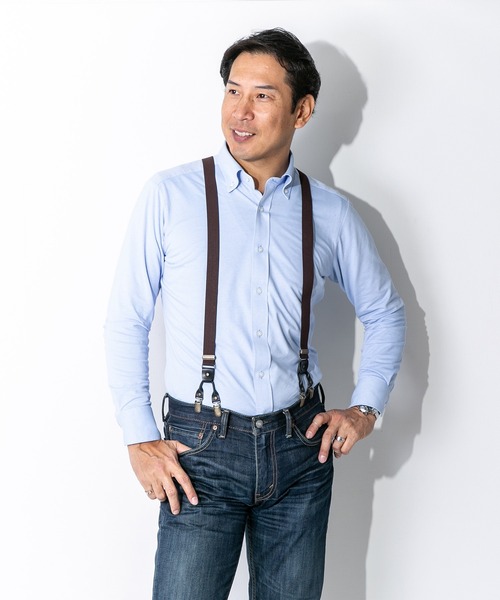 k*0様 サスペンダーDENIM レディース 13ozストレッチワイドジーンズ サスペンダー付き