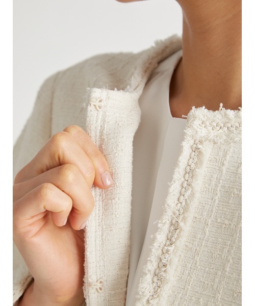 CELFORD ツイードジャケット 36 CELFORD（セルフォード） ツイードジャケット 36 ネイビー レディース