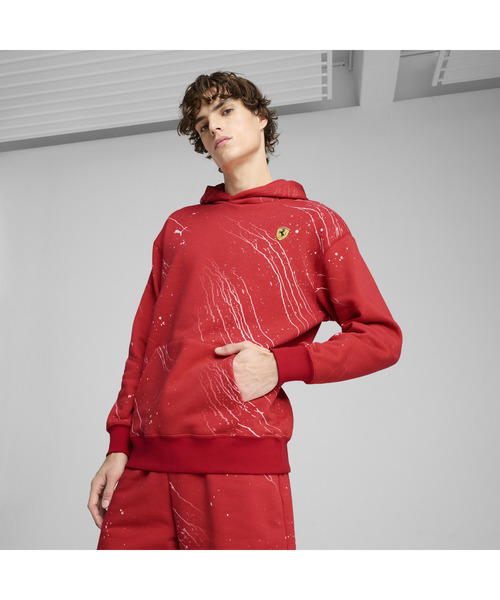 希少 Puma Ferrariコラボ パーカーとパンツセット S 2025年最新】PUMA フェラーリ スウェットの人気アイテム - メルカリ