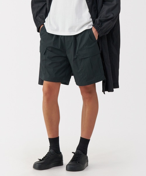 ボ*ム様 【限定】日本代表　黒 ショートパンツ MUJI Labo パンツ 「MUJI Labo」紳士 撥水ナイロンカーゴショート