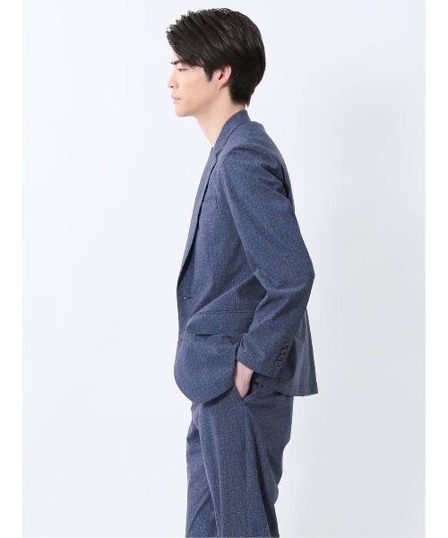 【新品】カシウェア ブルーグレー ベアスーツ タグ付き SLIM TAPERED_2】【春夏】2釦シングルスーツ 0タック/ネイビー