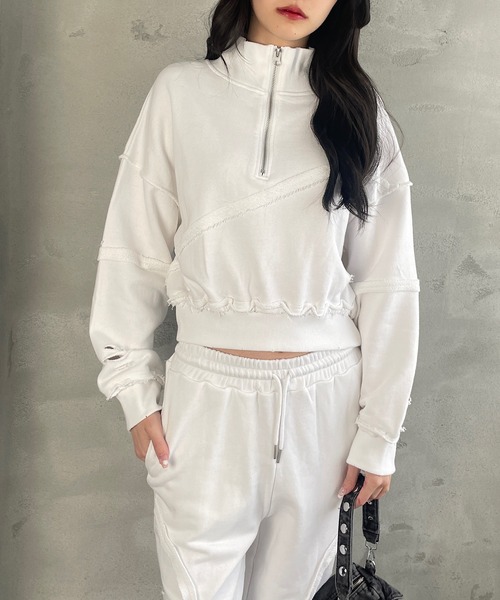 Roger&Raw（ロジャーアンドロウ） トレーナー スウェット ショート丈 