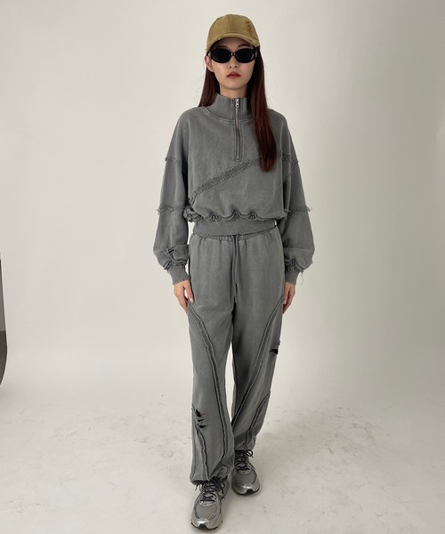 Roger&Raw（ロジャーアンドロウ） トレーナー スウェット ショート丈