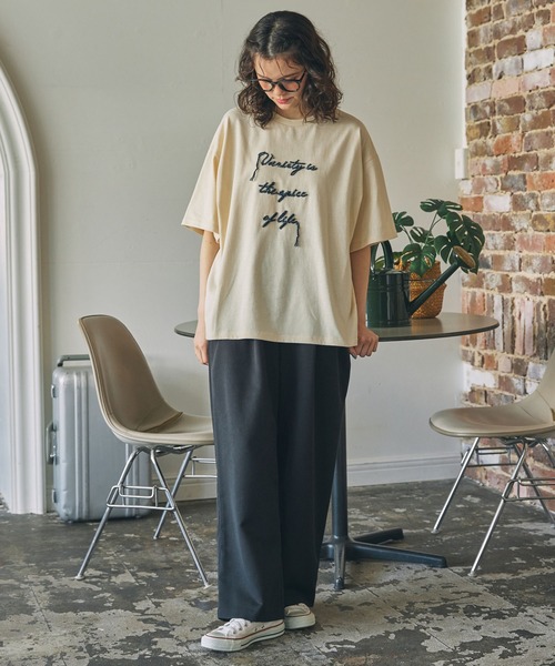 tシャツ メッセージロゴＴシャツ レディース 楽天市場】メッセージロゴT ※6月25日20時アイボリー再販いたし