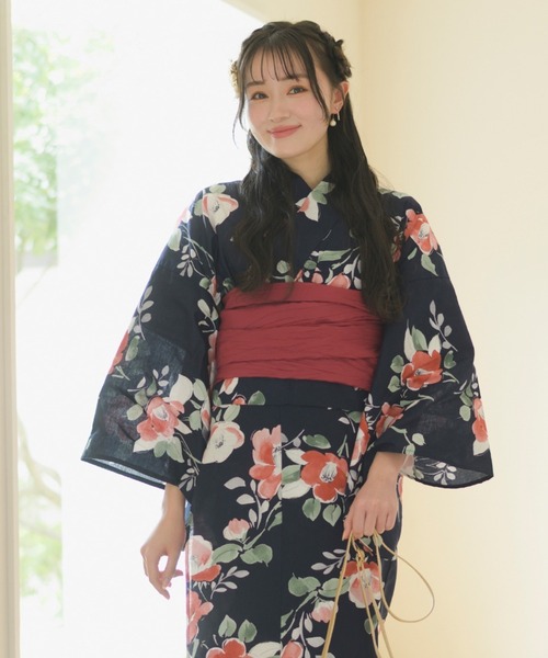 【1人で着られる】セパレート浴衣 UNCOCON 浴衣 1人で着られる セパレート浴衣 3点セット