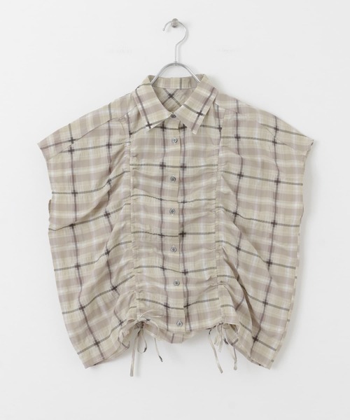 ドロストシアーチェックブラウス KBF｜ドロストシアーチェックブラウス | Rakuten Fashion(楽天