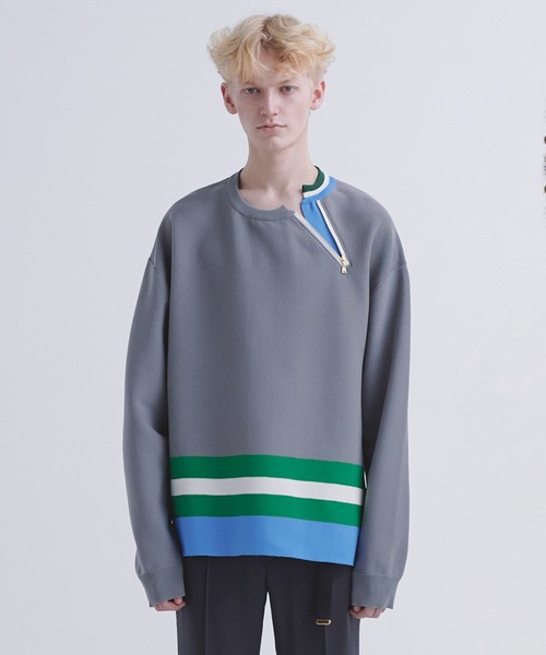 CULLNI」 長袖ニット 1 グレー メンズ CULLNI」 長袖ニット 1 グレー メンズ