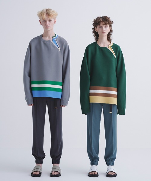 CULLNI 長袖　サイズ1 CULLNI 「CULLNI」 長袖ニット 1 グレー メンズ : ZOZOTOWN
