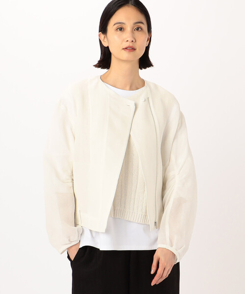 ブルゾン 9(M) デザイン Gabardine K.T 羽織り グレー 古着