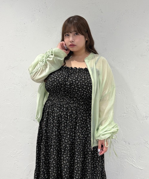 ルオシー☆3L☆アソートシャーリングティアードキャミワンピース☆Louiosy Louiosy ワンピース 「大きいサイズ」アソートシャーリング
