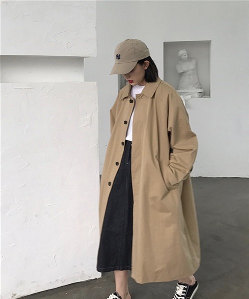 「Dream garden」 ステンカラーコート M ブラック レディース_画像8