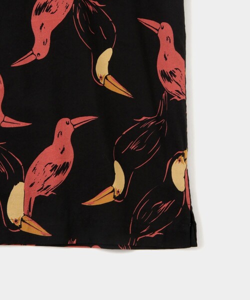 【ブラック（01）】Canty Open Collar Bird Printed SS Shirt Canty Open Collar Bird Printed SS Shirt | Saturdays NYC Japan