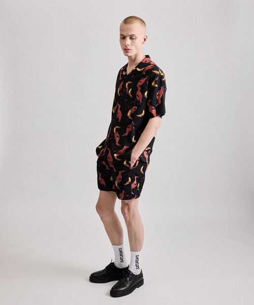 Untitled / C DE C 赤シャツとキュロットのセット Saturdays NYC（サタデーズ ニューヨークシティ） シャツ Canty Open