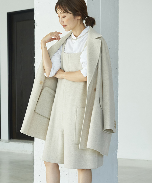 plage（プラージュ） サロペットショートパンツ 36 ベージュ