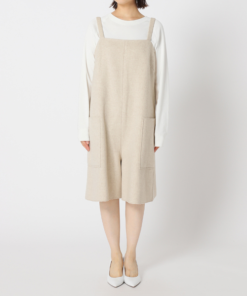 plage（プラージュ） サロペットショートパンツ 36 ベージュ