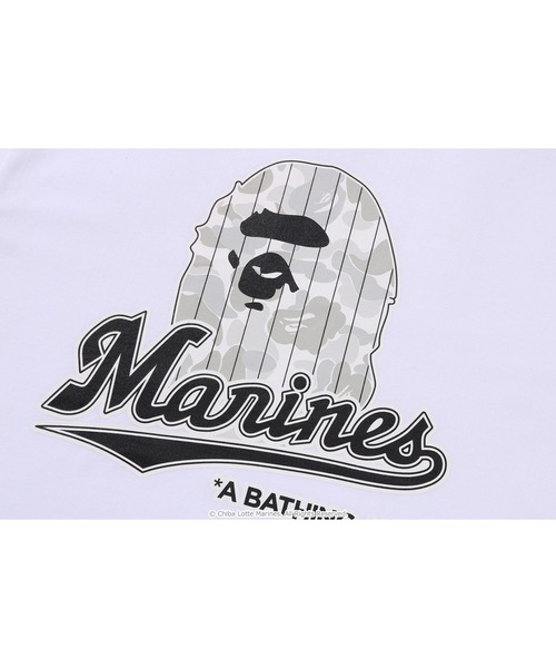 A BATHING APE tシャツ BAPE X CHIBA LOTTE MARINES - LOGO TEE