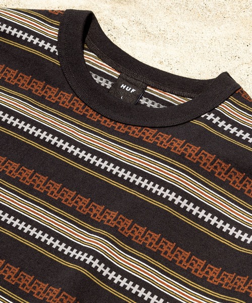 HUF tシャツ TETHER STRIPE TEE / ストライプ ボーダー Tシャツ